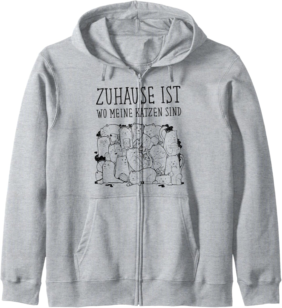 Zuhause Ist Wo Meine Katzen Sind - Cat Katze Kapuzenjacke