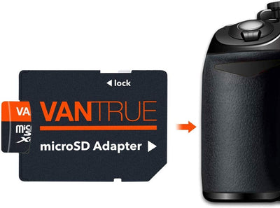 VANTRUE 64GB microSD Speicherkarte, UHS-I U3 4K, inkl. Adapter, Kompatibel mit Dashcam, Smartphone,