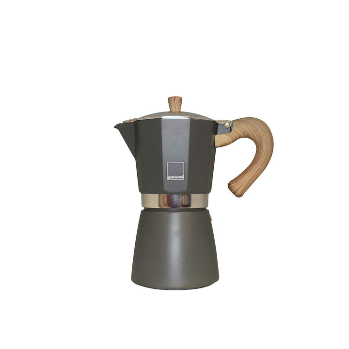 Gnali & Zani VEZ003/IND/GREY Espressokocher, Aluminium, grau 3 Tassen Grau, 3 Tassen Grau