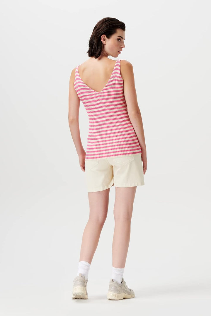 Supermom Damen Jeans Hurlock Over The Belly Shorts 30 Bone White - P989, 30 Bone White - P989