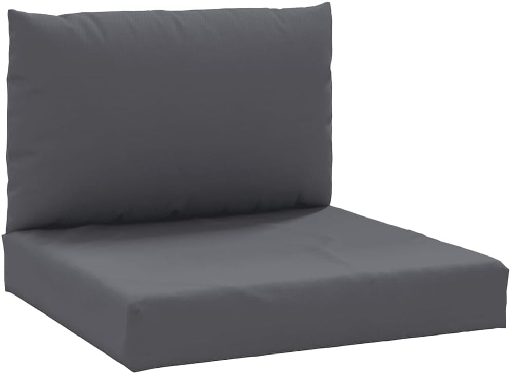 vidaXL Palettensofa-Auflagen 2 Stk. Anthrazit Stoff, Anthrazit
