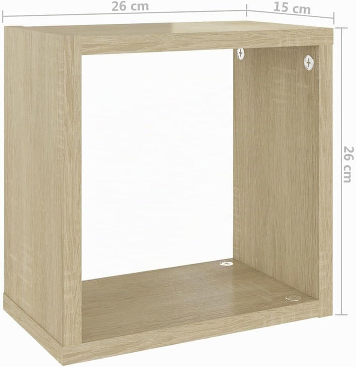 vidaXL 4X Würfelregal Wandregal Hängeregal Cube Lounge CD Regal Dekoregal Bücherregal Schweberegal W
