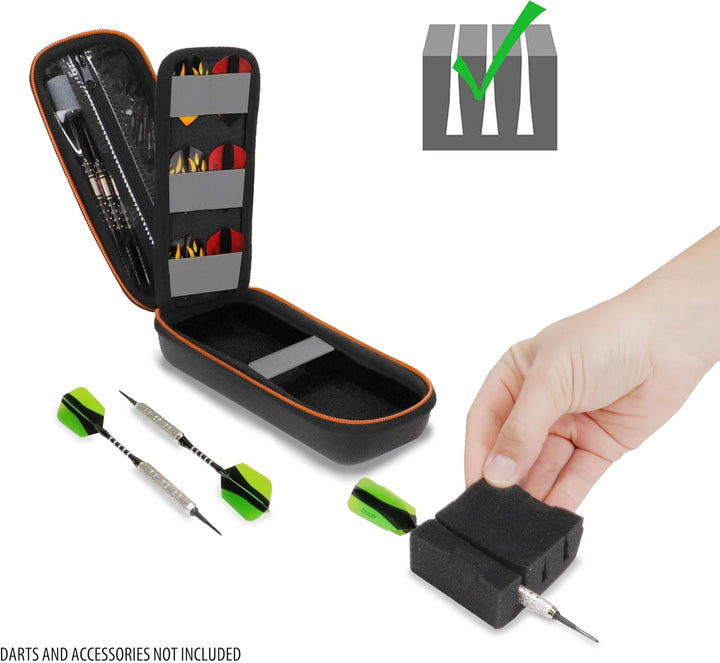 USA Gear Dartkoffer Halfter - 3-Dart-Tasche für Soft-Tip-Darts mit Aufbewahrung für Kunststoffspitze