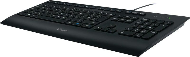 Logitech K280e Pro Kabelgebundene Business Tastatur für Windows, Linux und Chrome, USB-Anschluss, Ha