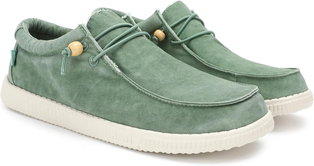 WALK IN PITAS | WP150 WALLABI Washed | Herren Mokassins | Flache Slipper für Männer | Slip on Loafer