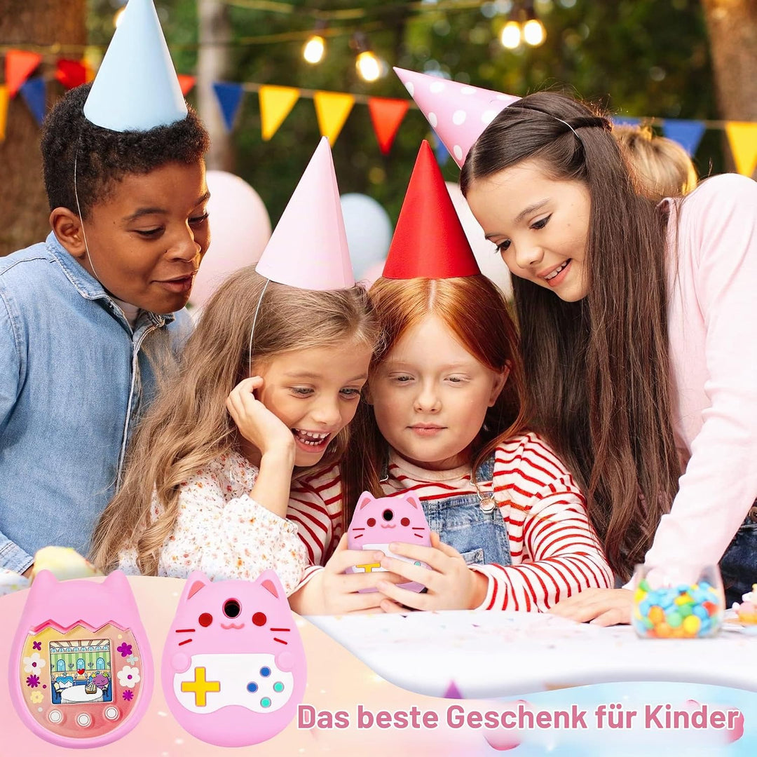 Meetikar Silikon Hülle und Hartschalenkoffer kompatibel mit Tamagotchi Pix Virtuelles Haustierspielz