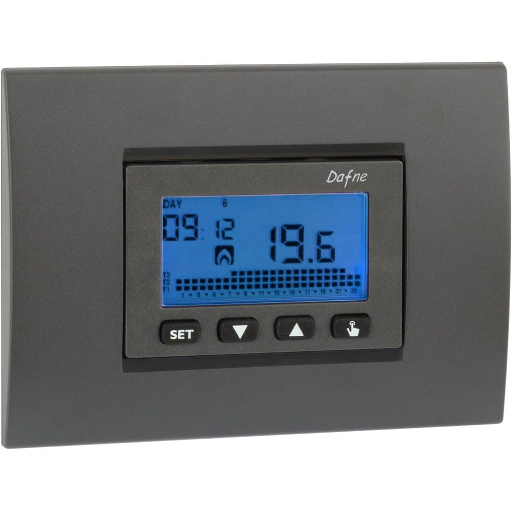 VEMER Daphne Einbaubatterie Chronothermostat, weiss/anthrazit, normal
