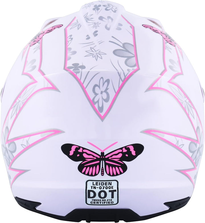 Samger DOT Jugend Kinder Off Road Helm Motocross Helm Dirt Bike ATV Motorradhelm Handschuhe+Brille L
