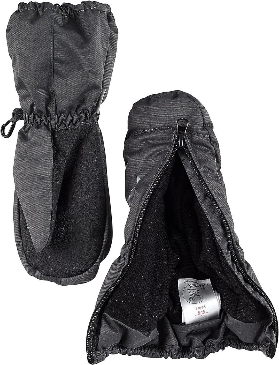 Sterntaler Stulpen-Handschuhe mit mittigem Reissverschluss 1 Eisengrau, 1 Eisengrau