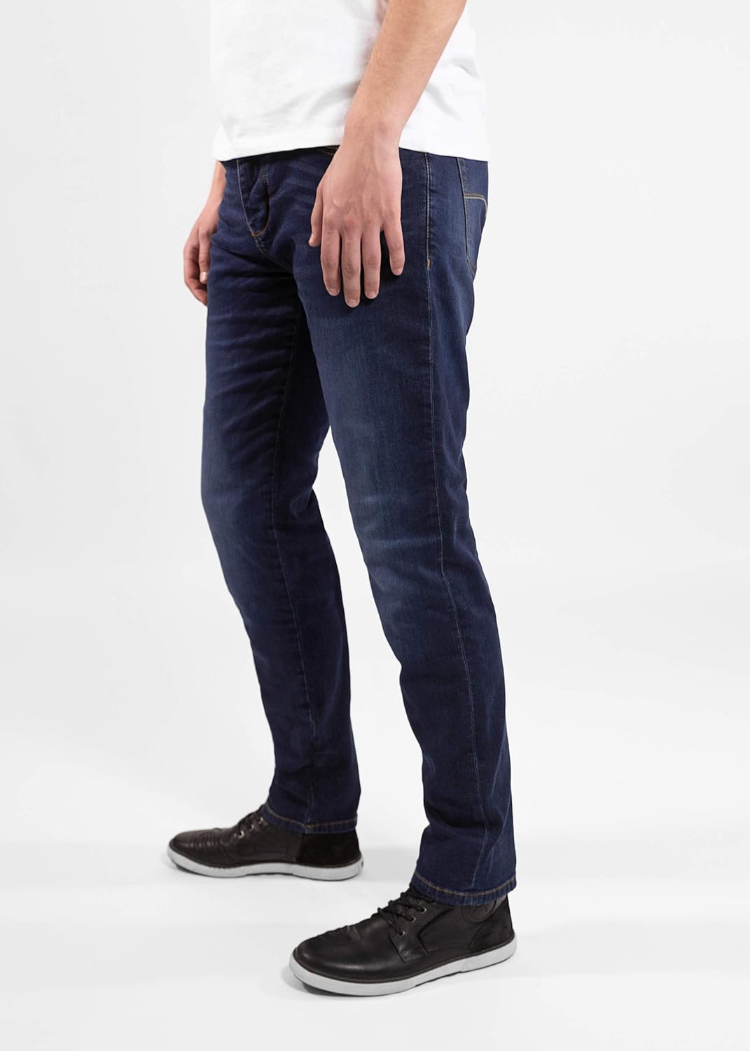 John Doe Ironhead XTM Motorrad Jeans 5 Pocket Style Atmungsaktiv mit Protektoren 28W / 30L Blau, 28W