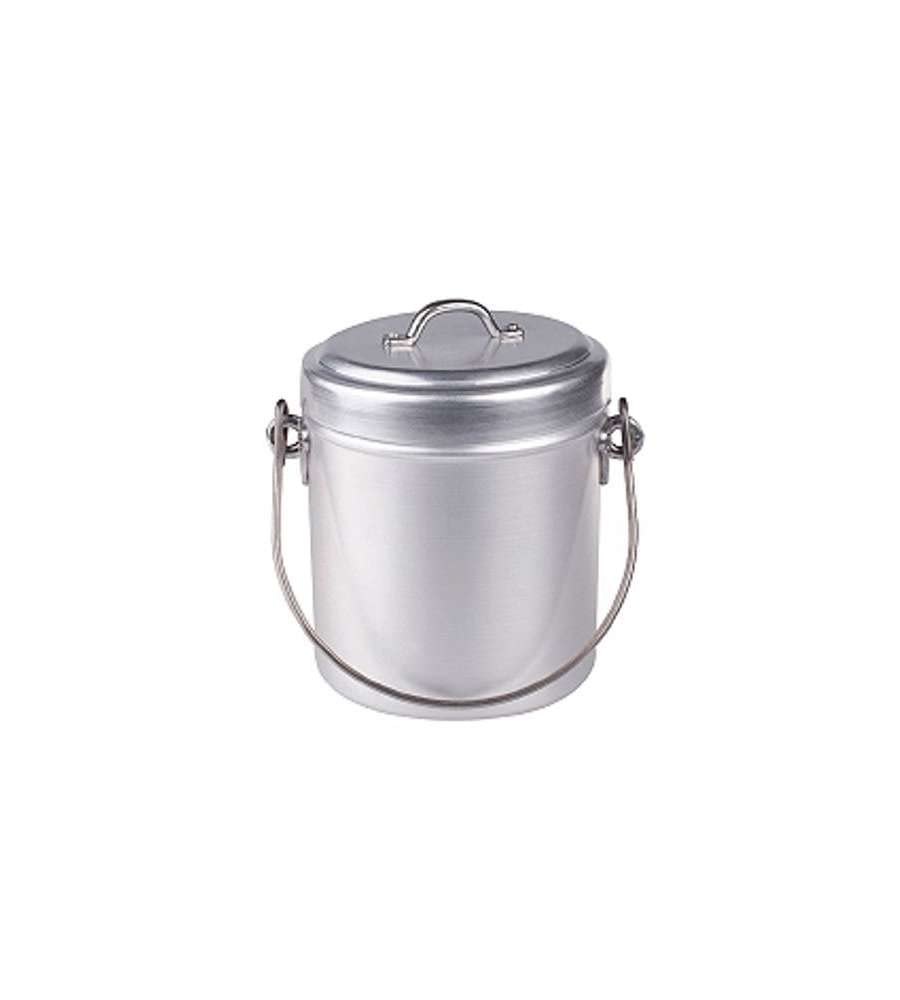 Agnelli Milchtopf mit Deckel matt Finish, Cod. fama21112 Durchmesser 120 mm 12 cm, 12 cm