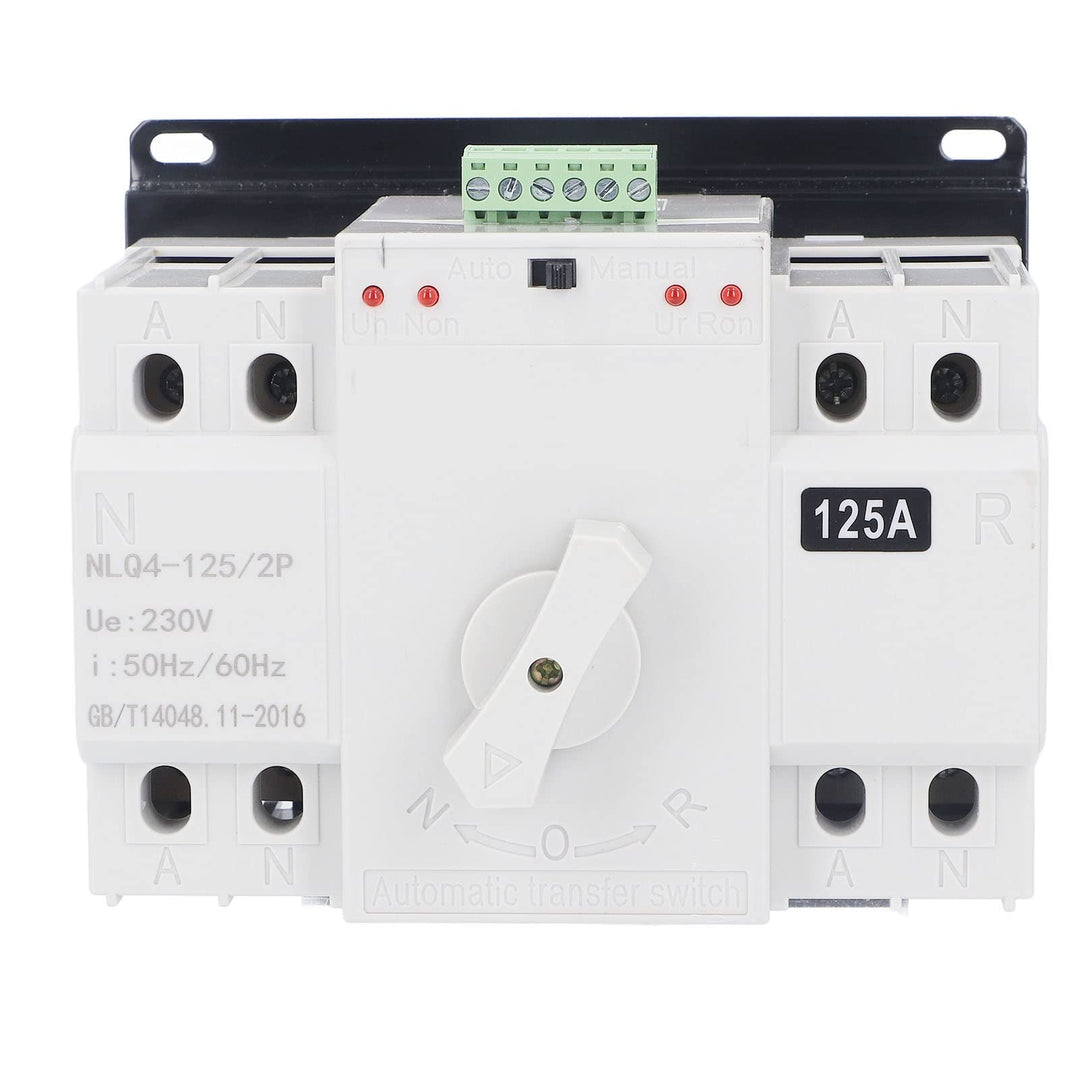 Dual Power Automatischer Transferschalter AC 400V 2P 125A ATS CB Automatik Netz Umschalter Notstrom