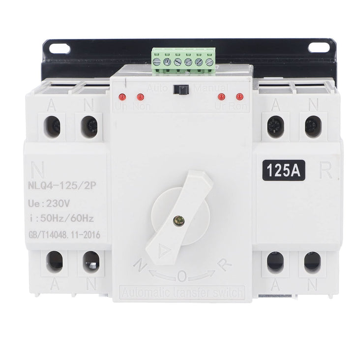 Dual Power Automatischer Transferschalter AC 400V 2P 125A ATS CB Automatik Netz Umschalter Notstrom