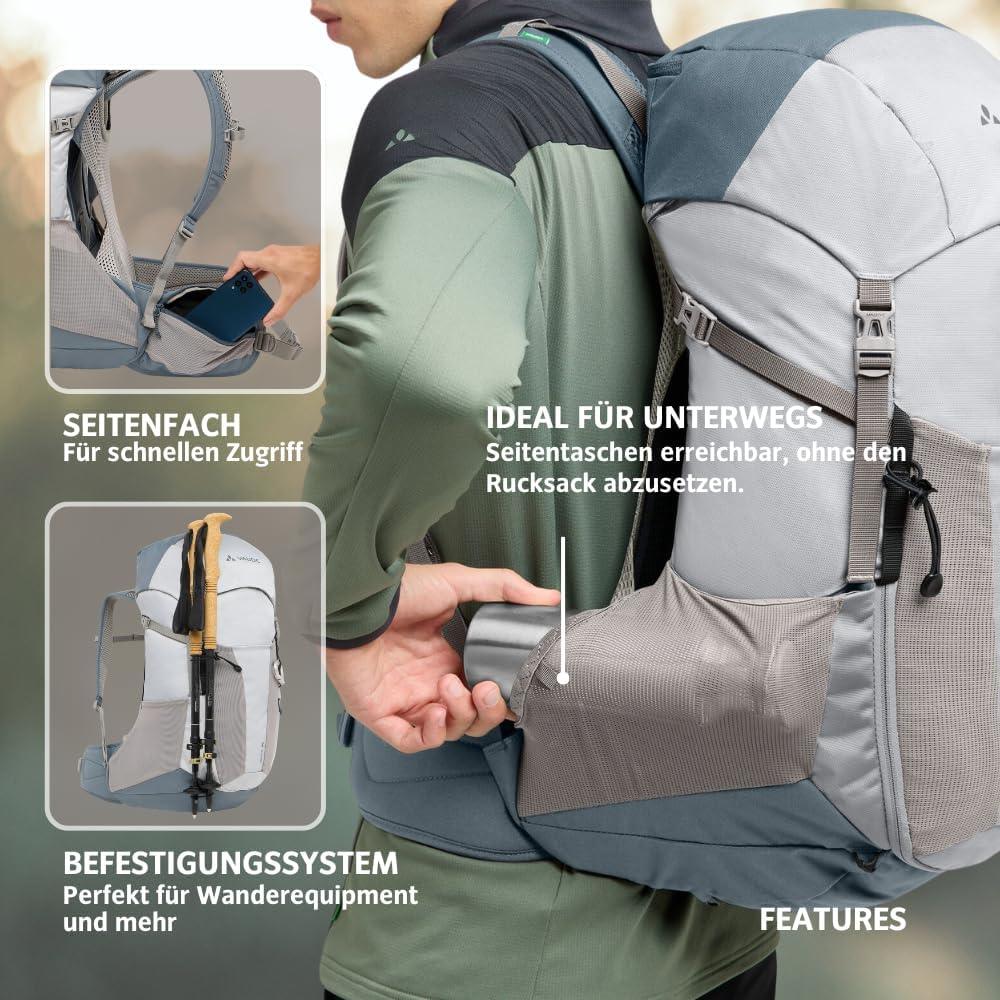 VAUDE Rucksaecke30-39L Brenta 30 Einheitsgrösse Pigeon Grey, Einheitsgröße Pigeon Grey