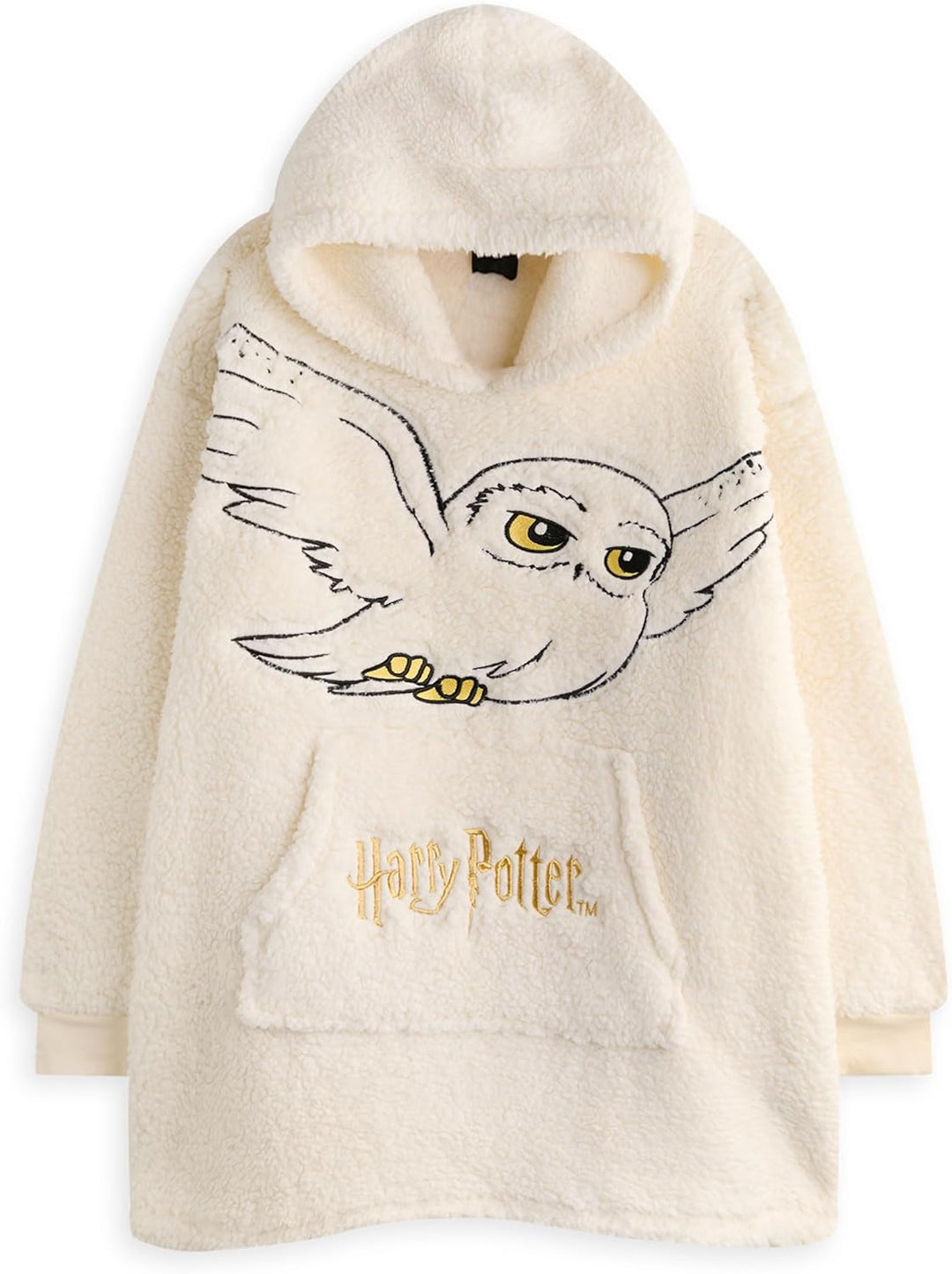 Harry Potter Vuddie Übergrosser Decken-Hoodie für Männer und Frauen, Symbole und Logo, flauschiger F