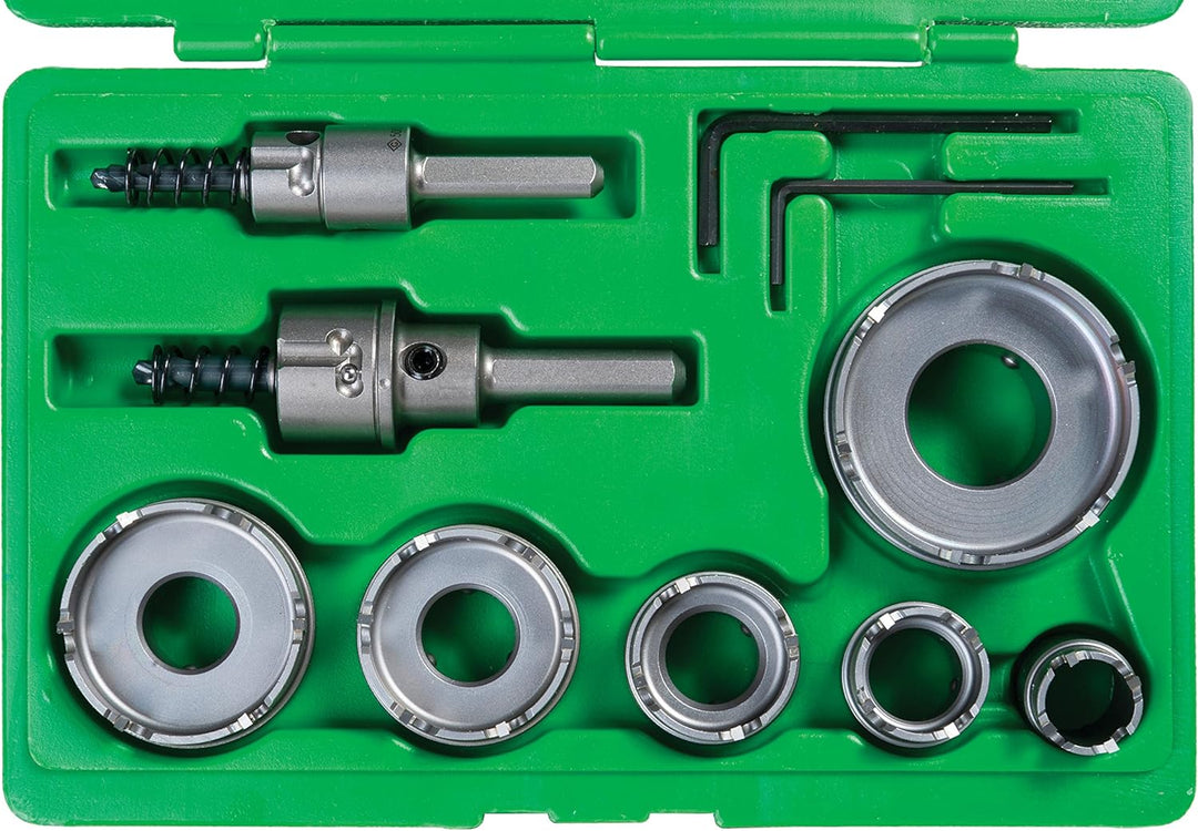 Greenlee - Hartmetallschneider, Qck Chnge, 8 Stück, Lochherstellung (648). 9-Piece, 9-Piece
