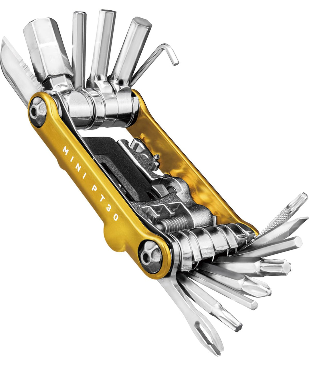 Topeak Unisex – Erwachsene Mini PT30 Multitool, Gold, 7,4 x 4 x 1,9 cm Einzelbett, Einzelbett