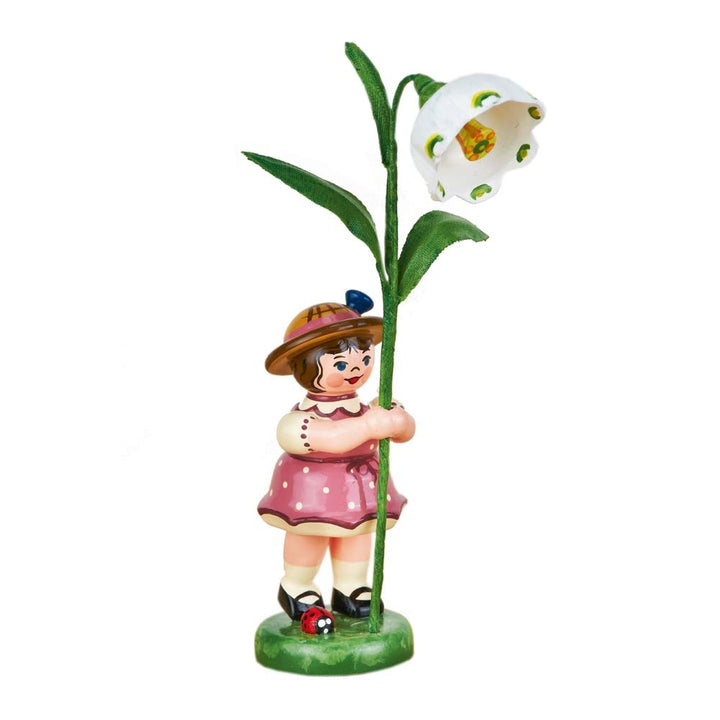 Hubrig Neuheit 2014 - Blumenkind Blumenmädchen mit Märzenbecher - 11cm Erzgebirge