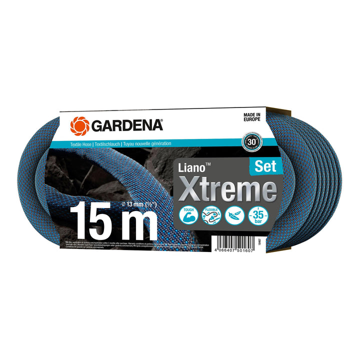 GAR 1x Liano™ Xtreme 15m, 1x 18300, 1x 18225/18264, 1x 18220, 1x Liano™ Waterstop, 1x Liano™ Hose Co