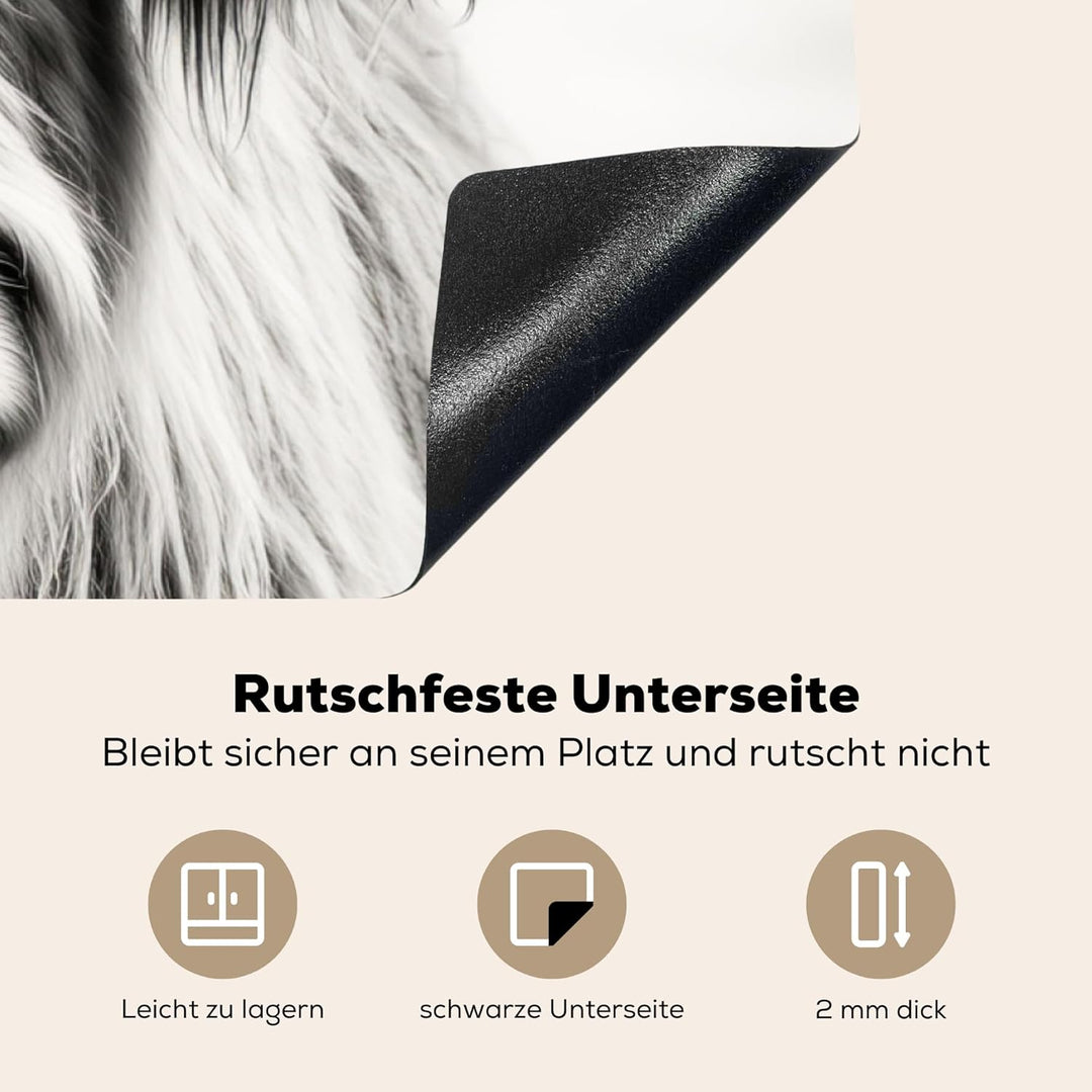 Herdabdeckplatte 90x52 cm Einteilig Ceranfeld Abdeckplatte für Induktionsschutz Ceranfeldabdeckung V