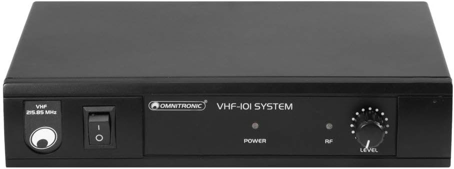 Omnitronic VHF-101 Funkmikrofon-System 205.75MHz | Empfangseinheit und Handmikrofon in PLL-Technik |