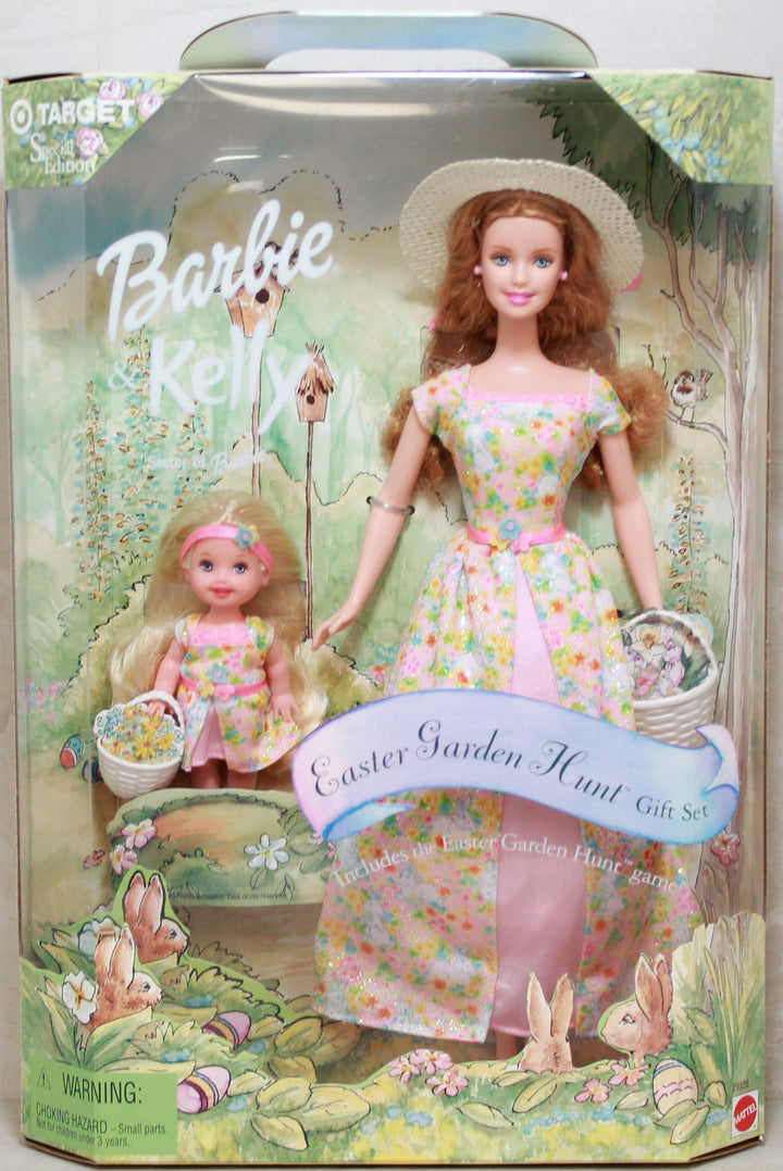 Special Edition Barbie & Kelly Easter Garden Hunt Gift Set 12 and 4 Figure includes the Easter Garde