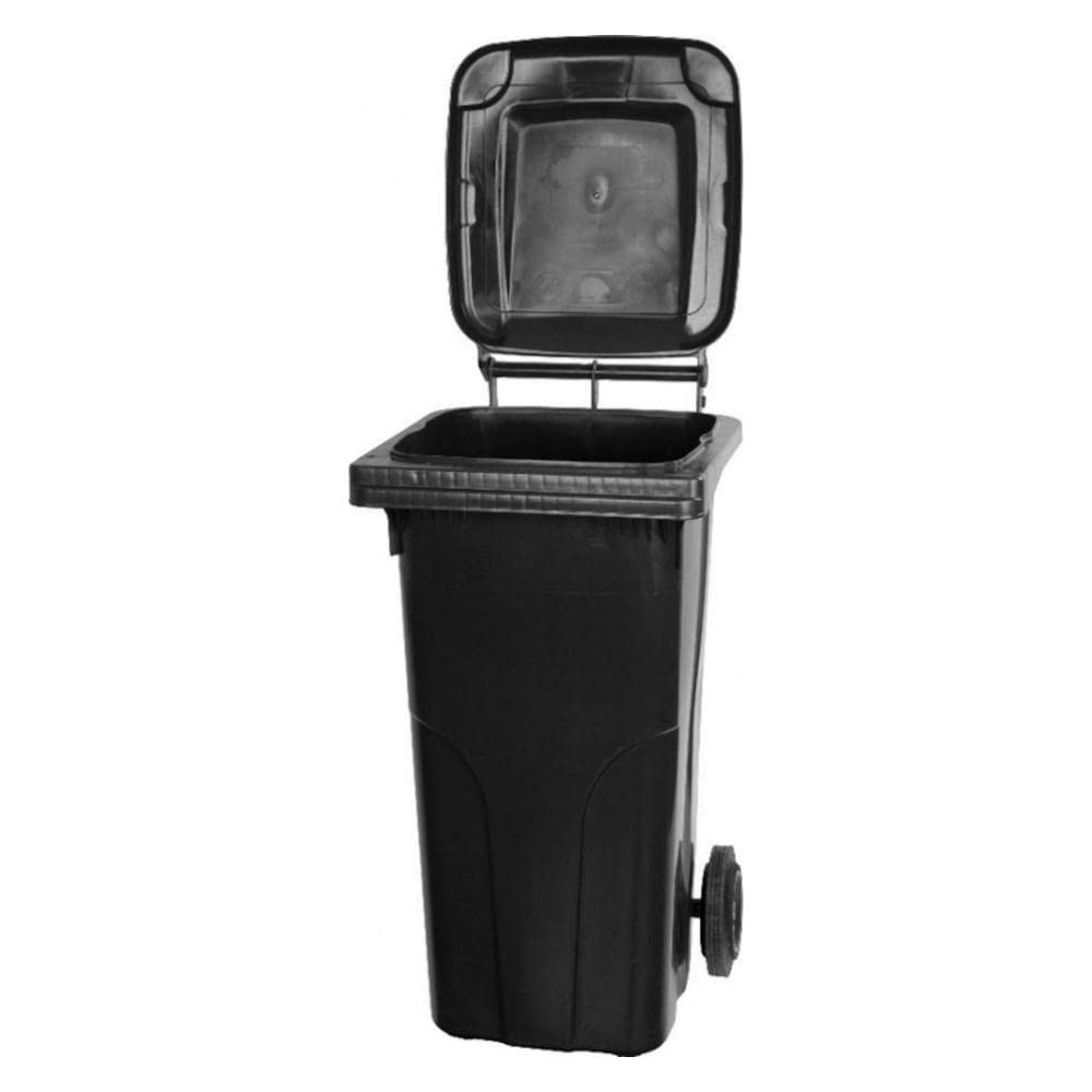 PROREGAL SuperSparSet 3x 2-Rad-Mülltonne MGB | HDPE-Kunststoff | 120 Liter Grau/Schwarz & Gelb & Bla