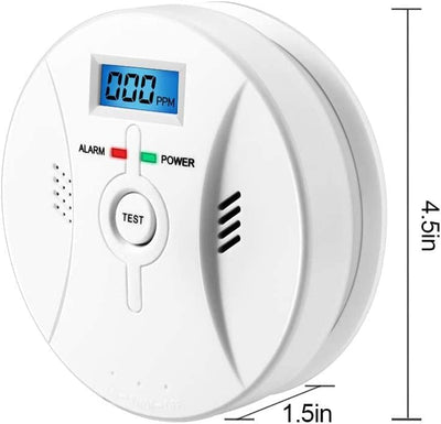 Kohlenmonoxid Warnmelder mit LCD Display CO Melder Lauter 85 Db Alarm Kohlenmonoxid Melder mit Kohle