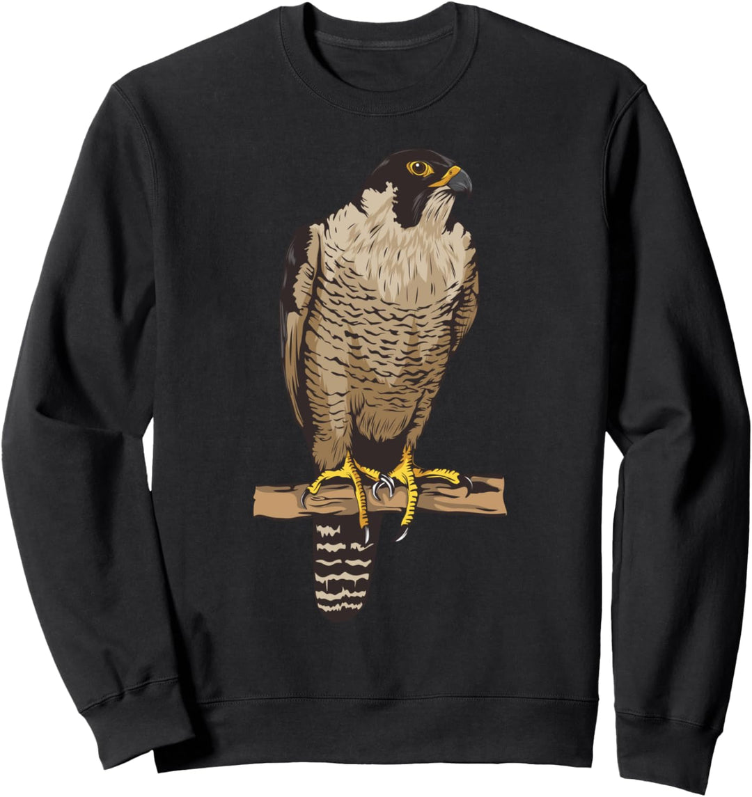 Falke Bild Zeichnung Design Falkner Falknerei Falke Sweatshirt