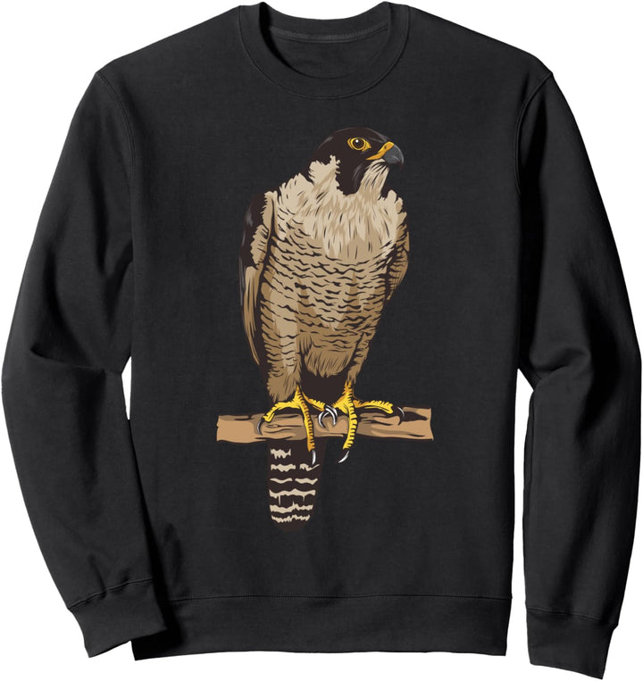 Falke Bild Zeichnung Design Falkner Falknerei Falke Sweatshirt