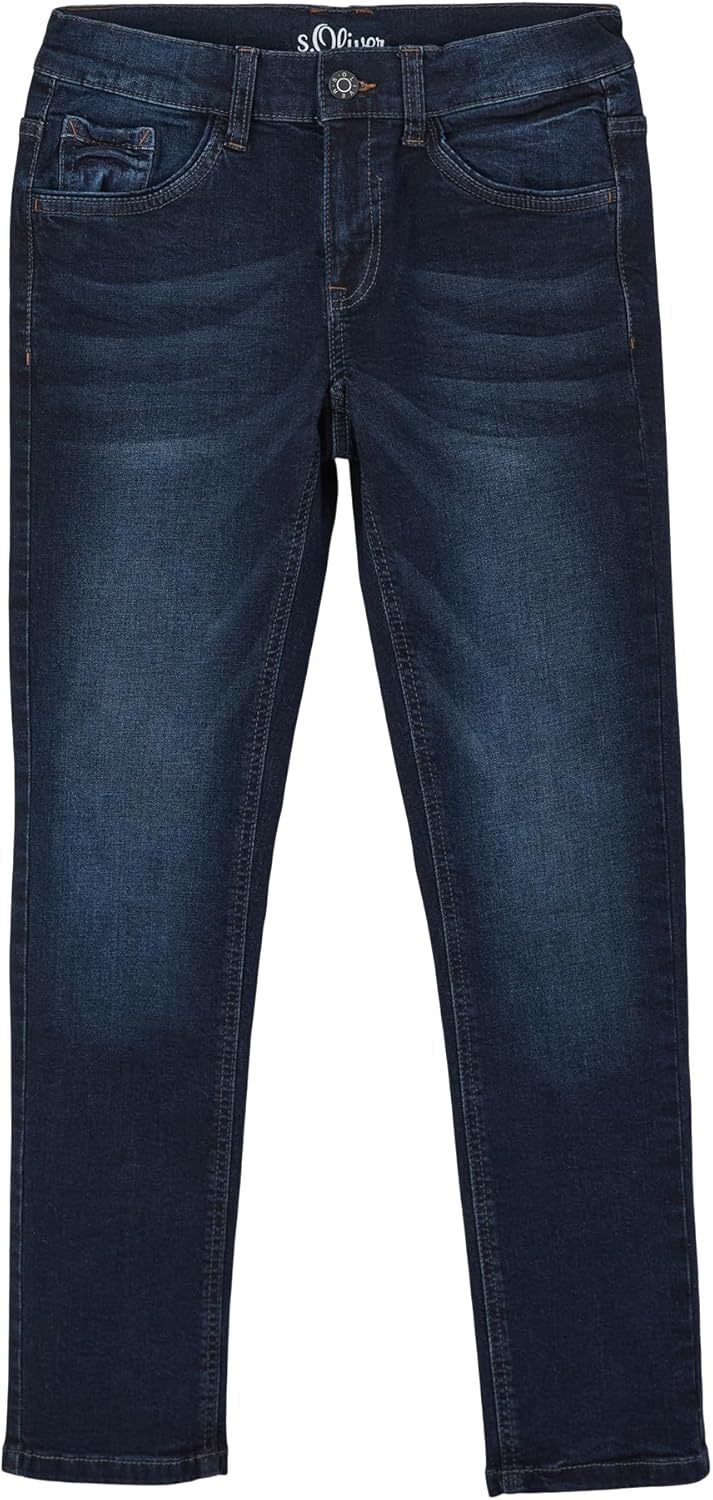 s.Oliver Jungen Skinny: Jeans mit Waschung 140 Slim Blau 58z2, 140 Slim Blau 58z2