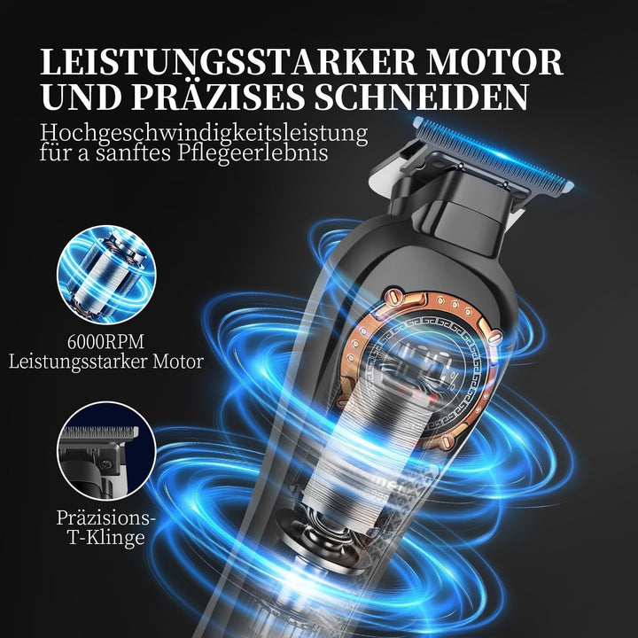 KEMEI 999 Professionelle Haarschneidemaschine für Männer, Kabelloser Elektrischer Bartschneider Herr