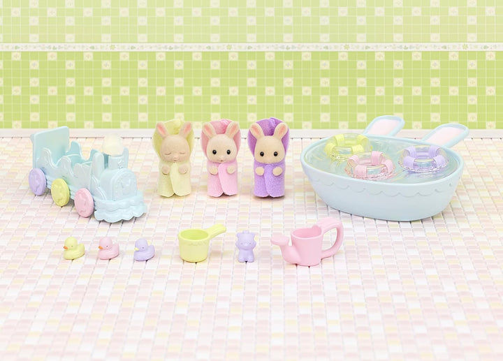 Sylvanian Families 5707 Triplets Baby Bathtime Set