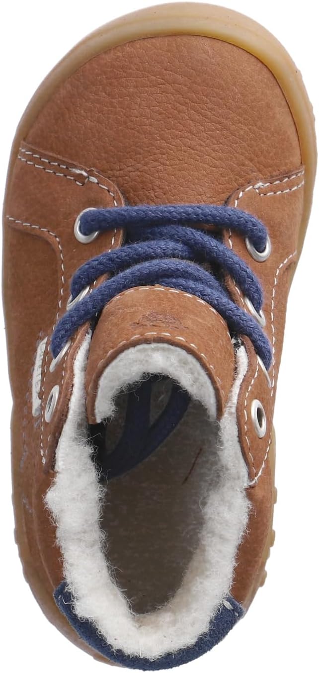 RICOSTA Mädchen und Jungen Lauflernschuhe Denny, WMS:Weit,CareTEX,terracare 20 EU Weit Curry Blau 26