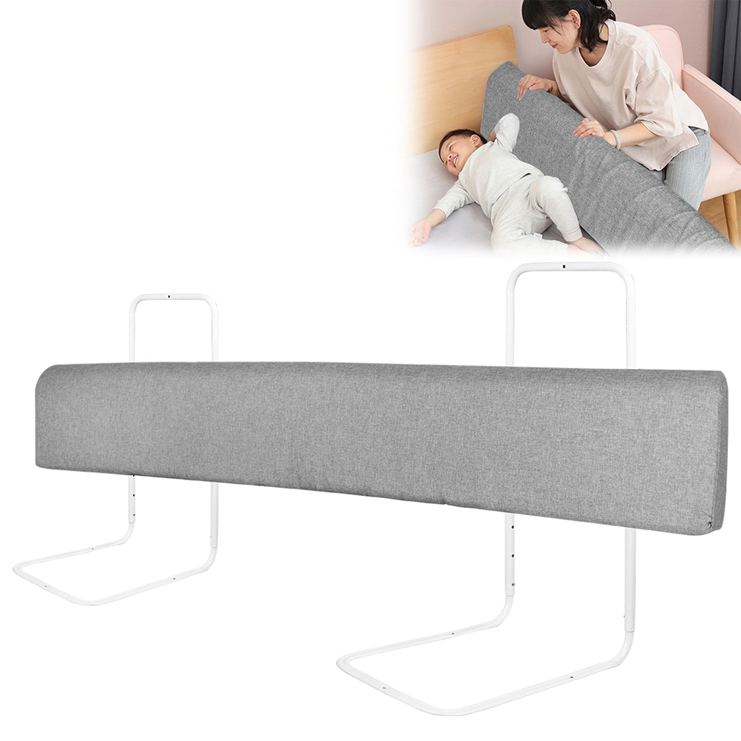 2 Stück 150cm Bettgitter Rausfallschutz Kinder Bettkantenschutz Set Höhenverstellbar Kinderbettgitte
