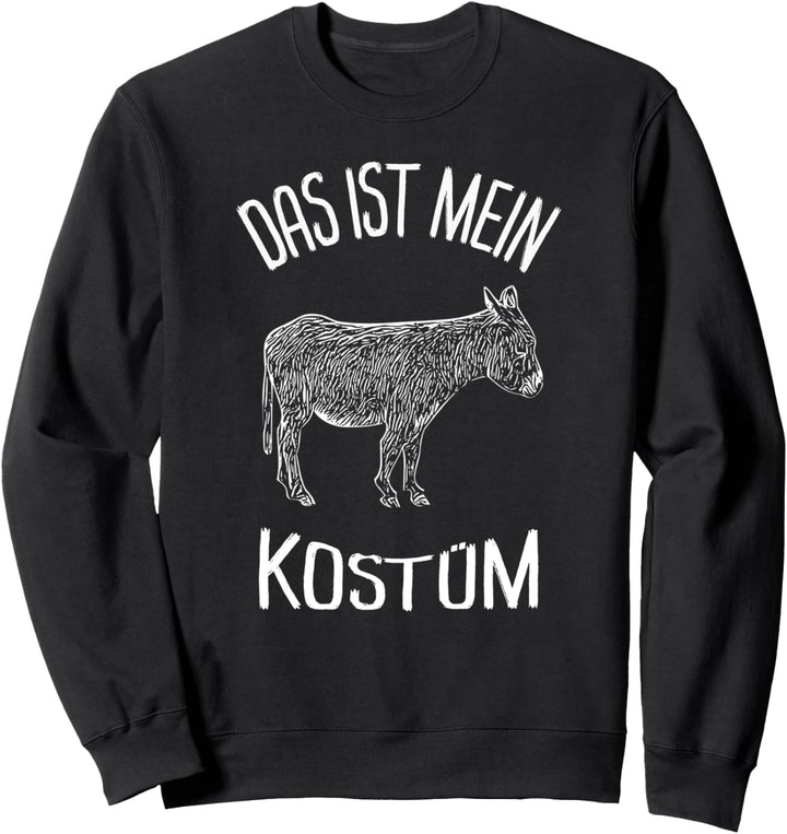 Esel Kostüm Eselkostüm Fasching Karneval Sweatshirt