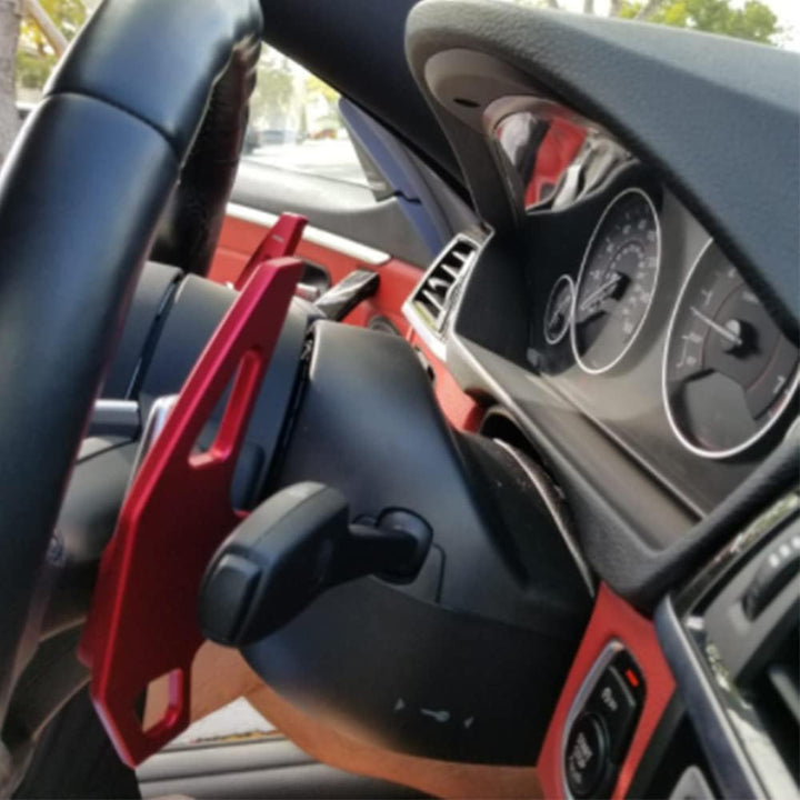 HIBEYO 2 Stücke Lenkrad Schaltwippen Verlängerung Paddles Lenkrad für bmw 3er 5er 7er 2er 4er 6er X5