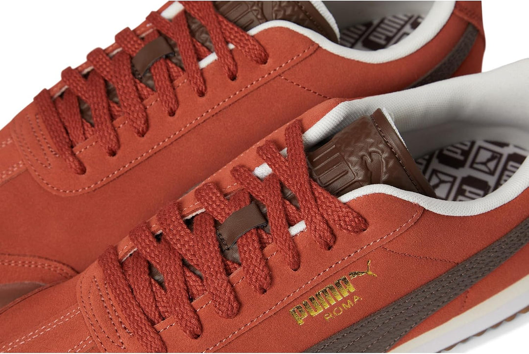 PUMA Men's Roma Sneakers Mars Red Espresso Brown Gum 44.5 EU, Mars Red Espresso Brown Gum 44.5 EU