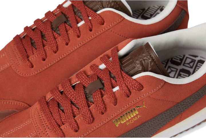 PUMA Men's Roma Sneakers Mars Red Espresso Brown Gum 44.5 EU, Mars Red Espresso Brown Gum 44.5 EU