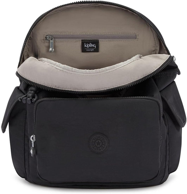 Kipling CITY PACK Mittelgrosser Rucksack, Black Noir (Schwarz), Black Noir
