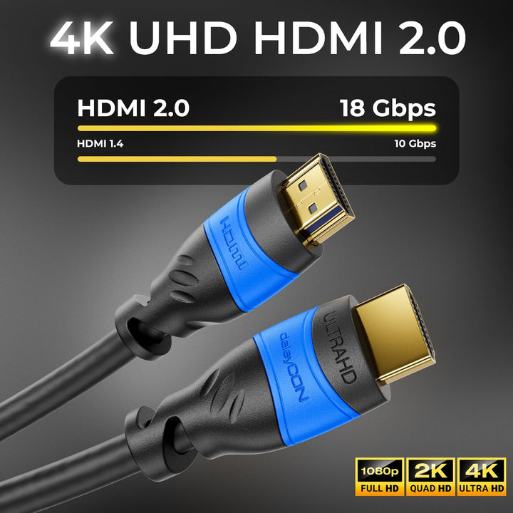 deleyCON 9m HDMI Kabel 2.0a/b - High Speed mit Ethernet - UHD 2160p 4K@60Hz 4:2:0 HDCP 2.2 ARC CEC E