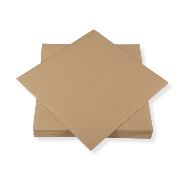 50 St. LP Schutzhüllen für Umweltbewusste, braunes Papier 90 g. 325x325 mm, Ökologische LP Schallpla