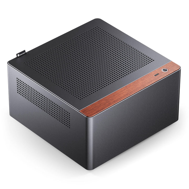 Jonsbo N10 PC-Gehäuse Schwarz – Mini-Tower für Mini-ITX, mit 2 Lüftern, bis 4X 2,5-Zoll-SSDs, kompak