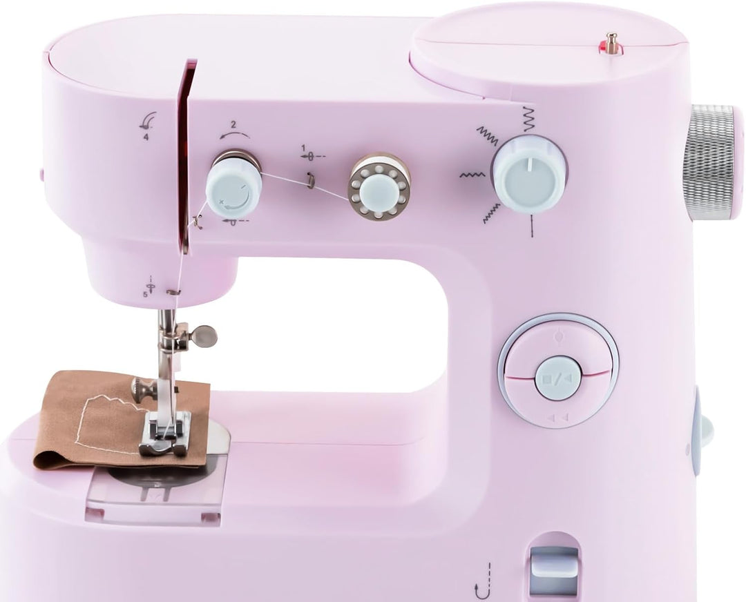 Kleine Elektrische Tragbare Nähmaschine, Freiarm,Nähmaschine für Anfänger,Haushaltsnähmaschine,Multi