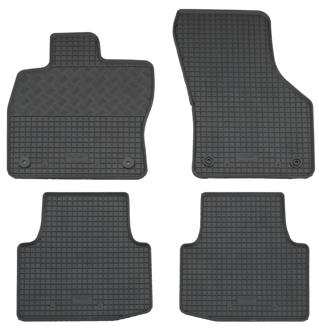 Gummi Fussmatten Set, 4teilig, Gummifussmatten Gummimatten Matten