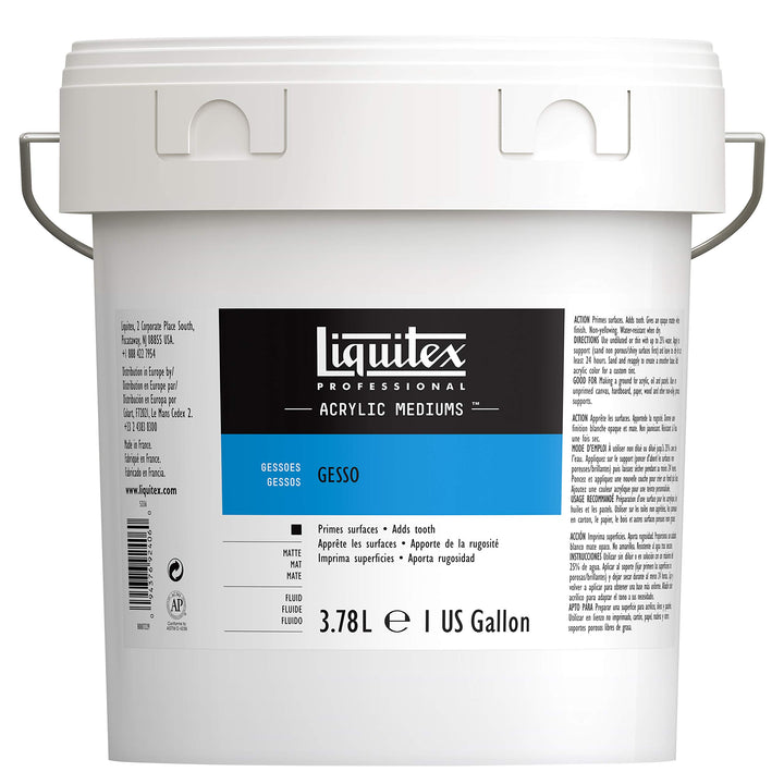 Liquitex 5336 Professional Gesso, Grundierung für Acrylfarben, Licht und Alterungsbeständiger Primer