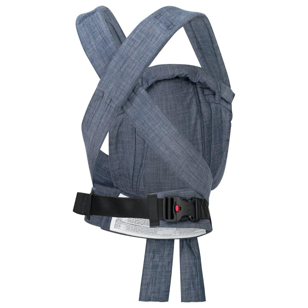 Hoppediz Babytrage Bondolino b.pure - Bauchtrage, Hüfttrage, Rückentrage - ab Geburt (denim)