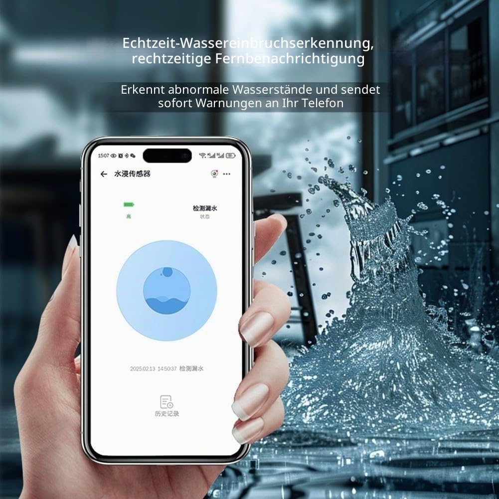 Kabelloser Regensensor für den Aussenbereich mit Zigbee-Kompatibilität und IP66 Wasserdichtigkeit zu