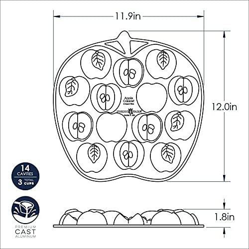 Nordic Ware 3D-Muffinform "Apfelscheiben" für kreative Backideen