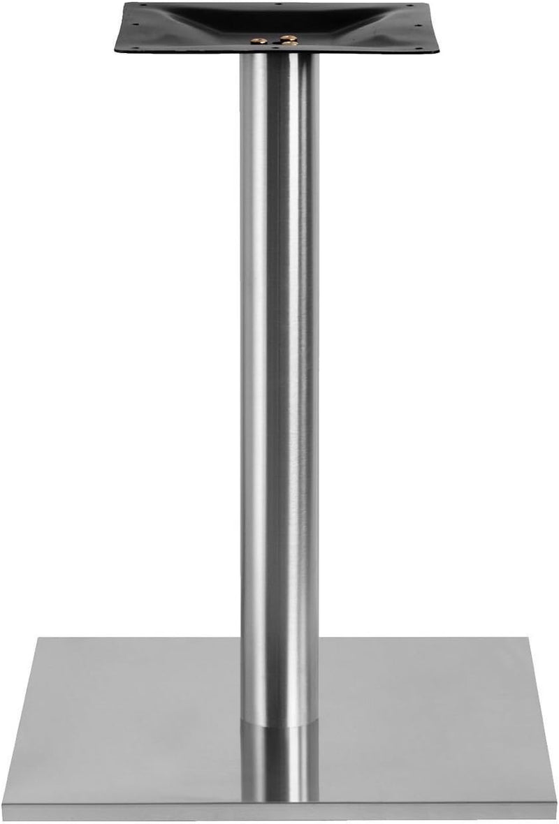 Edelstahl Tischgestell XL Single Quadrat 45x45x71cm Bistrotisch